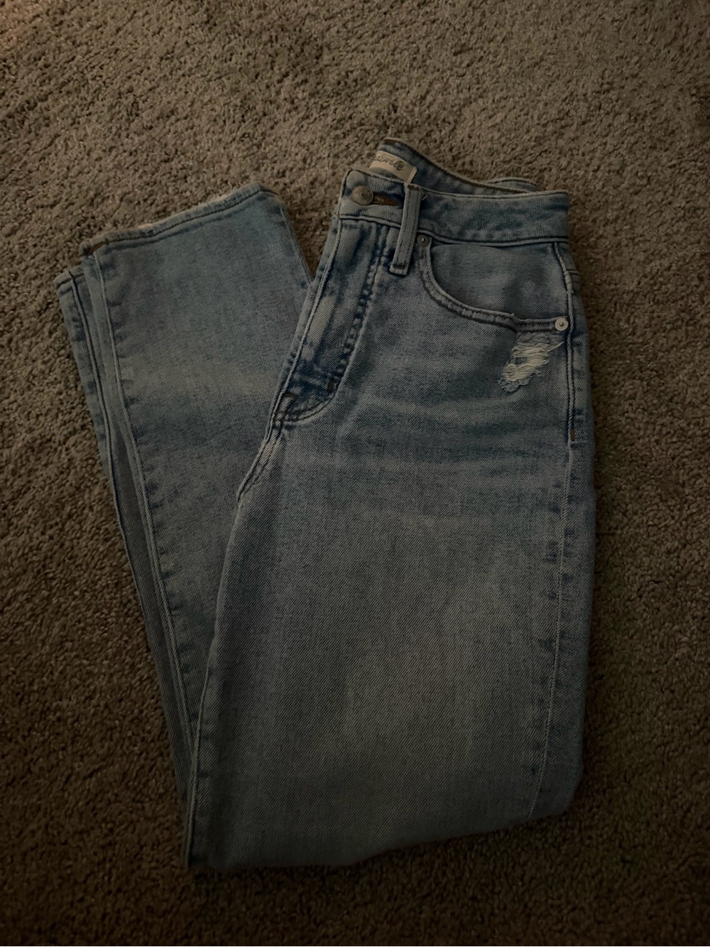 Madewell Light Wash Straight-Leg Jeans
